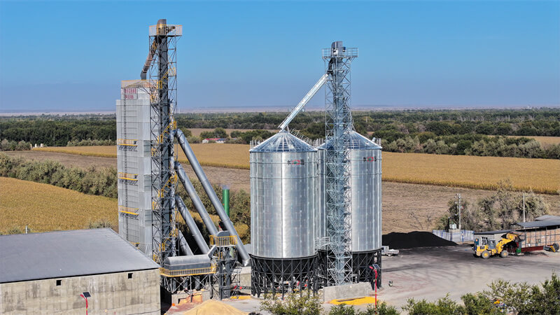 1,000 t grain silo project reference